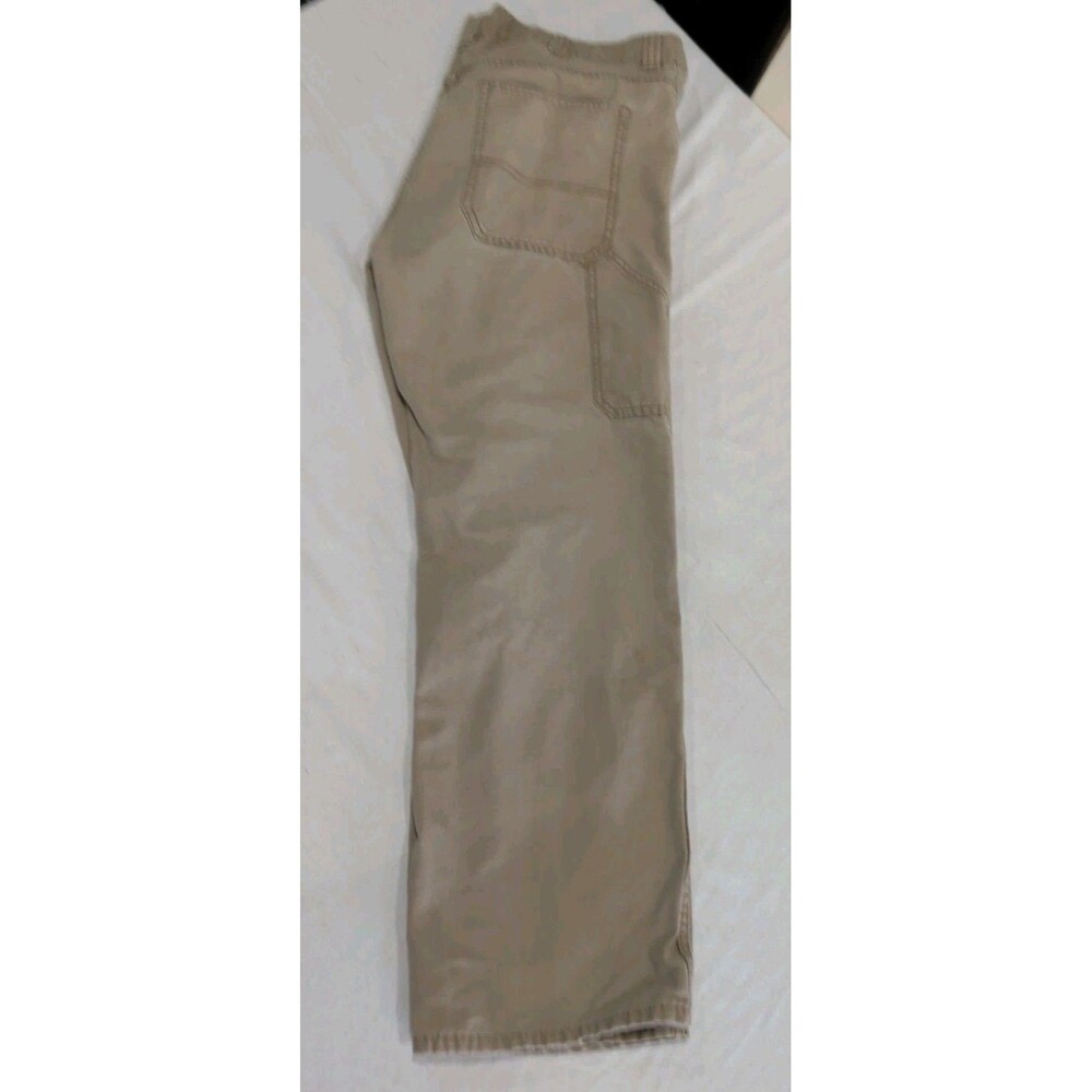 Blue Mountain Carpenter Pants Mens 36x32 Beige Pockets 100% Cotton